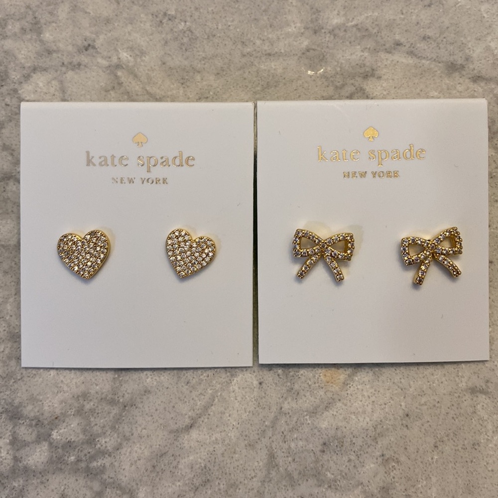 NWT Kate spade CZ Pave earrings